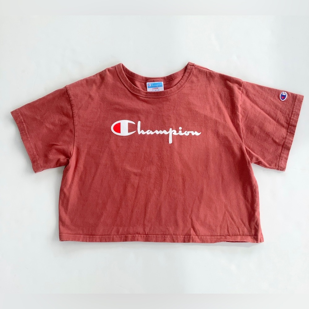 Champion Cropped Logo Tee